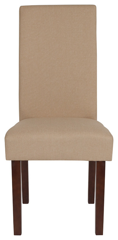 Greenwich Series Beige Fabric Parsons Chair   Transitional   Dining Chairs   by Homesquare  Houzz