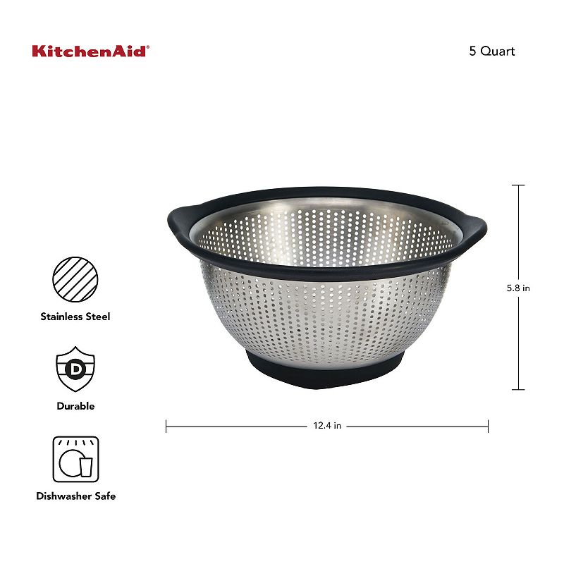 KitchenAid Stainless Steel 5 Quart Colander