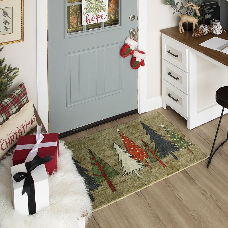 Mohawk® Home Prismatic Wooden Holiday Trees Rug