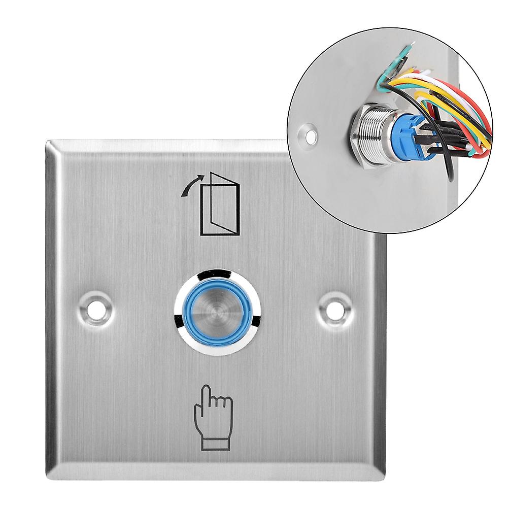 Door Access Control System Exit Button Door Push Release Switch With Indicator Light