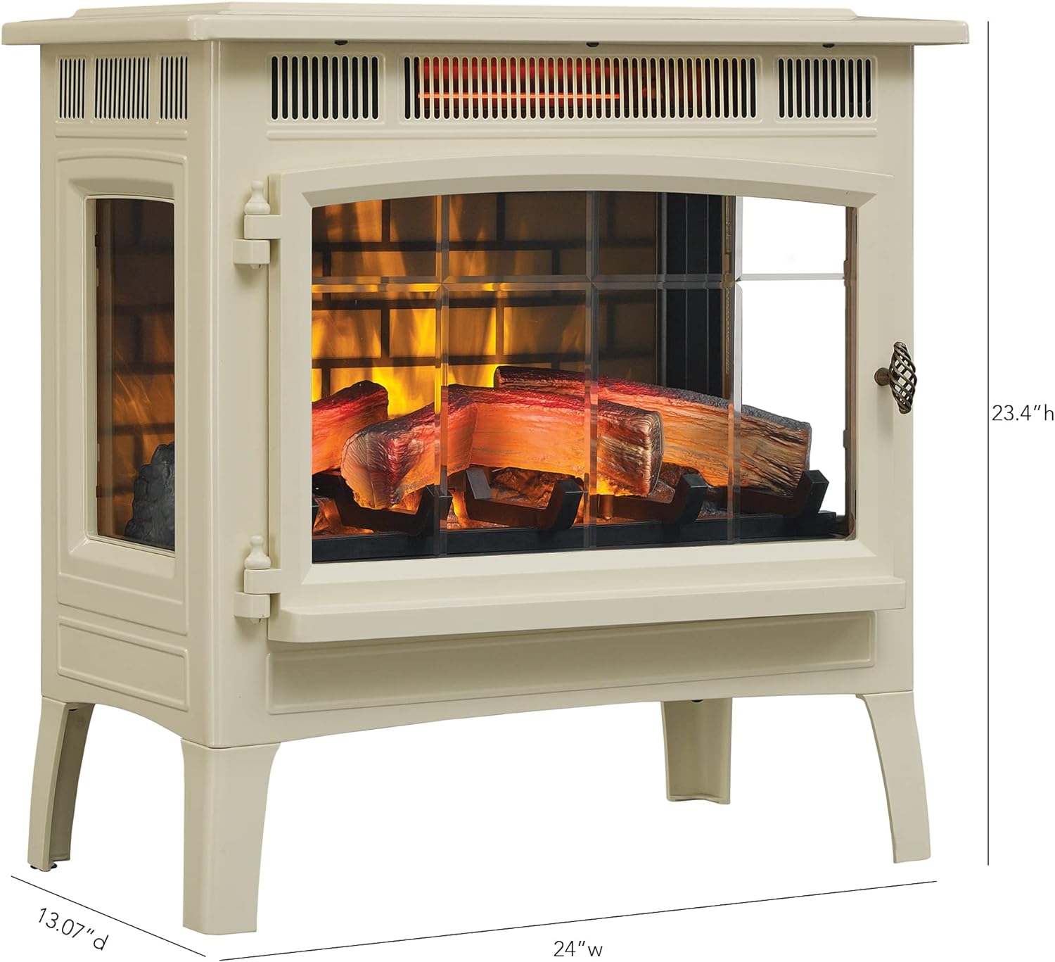 💝Last Day 70% Off✨ Electric Infrared Quartz Fireplace Stove with 3D Flame Effect