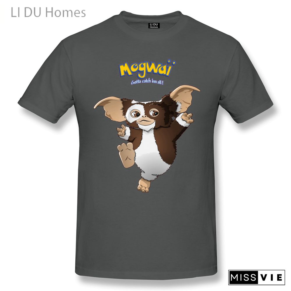 LIDU Retro Gizmo Mogwai Gremlin T Shirts Women Man's T-shirt Cotton Summer Tshirts Short Sleeve Graphics Tee Tops