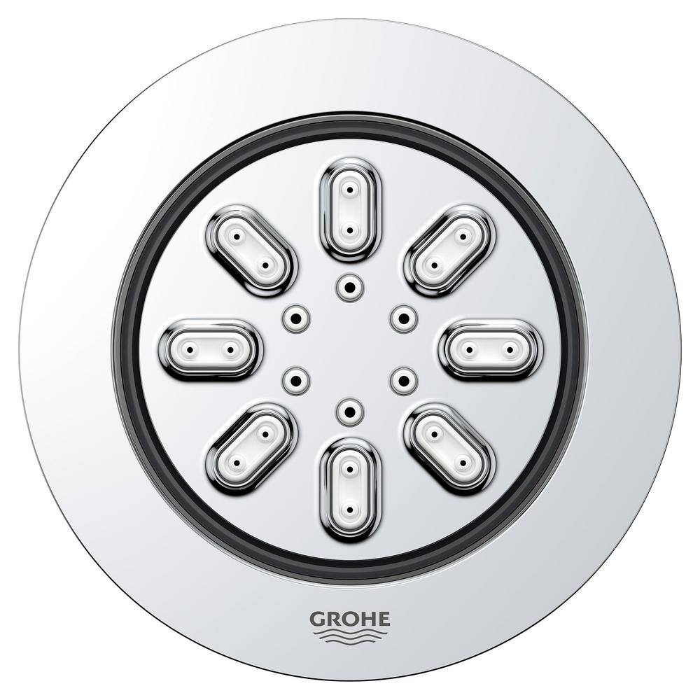 GROHE Rain Shower 2-Spray Round Body Spray in Chrome 26744000