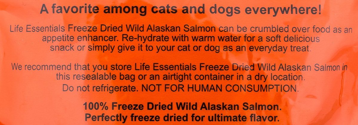 Cat-Man-Doo Life Essentials Wild Alaskan Salmon Freeze-Dried Cat and Dog Treats