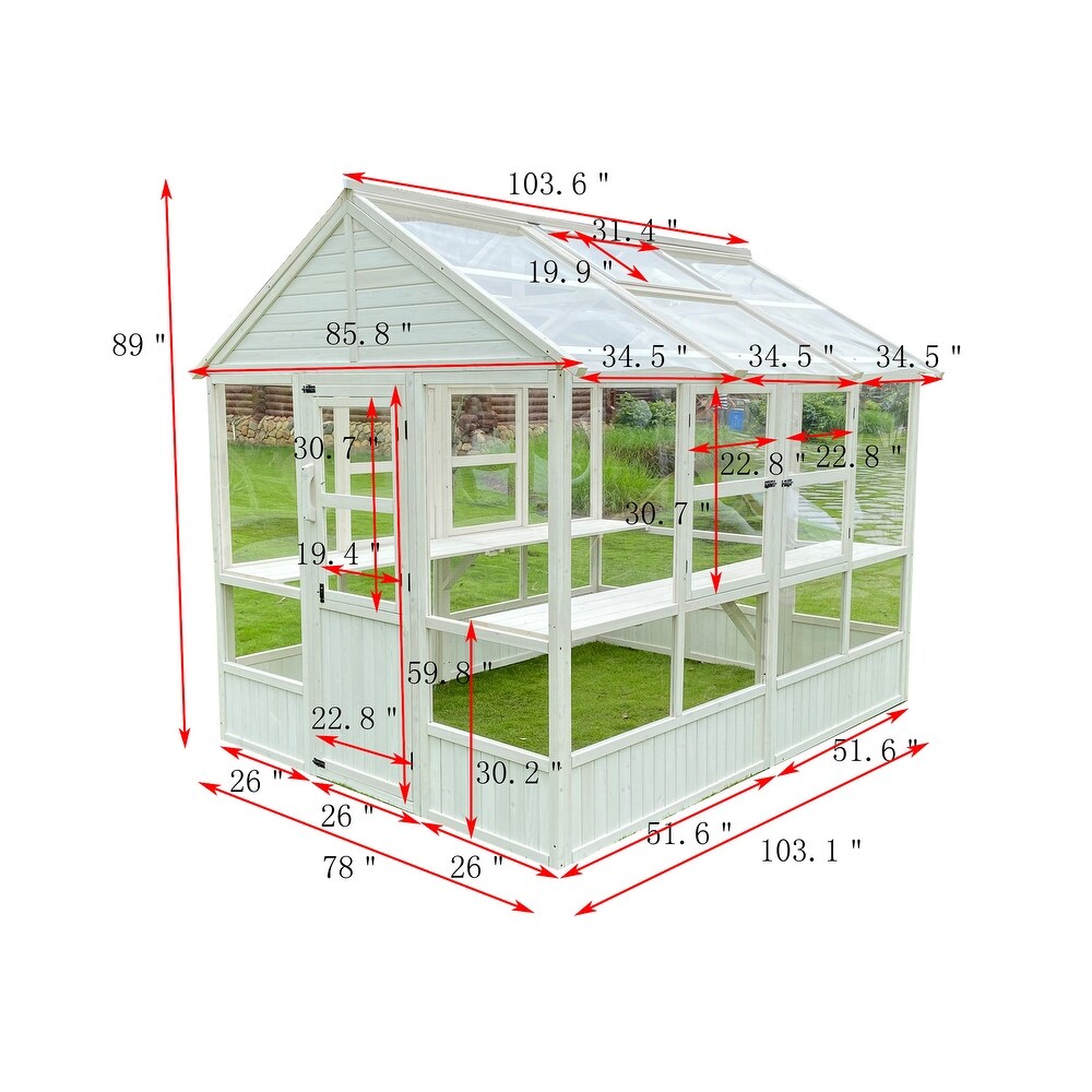 Zylina XL Hobby Greenhouse   103 x 78 x 89