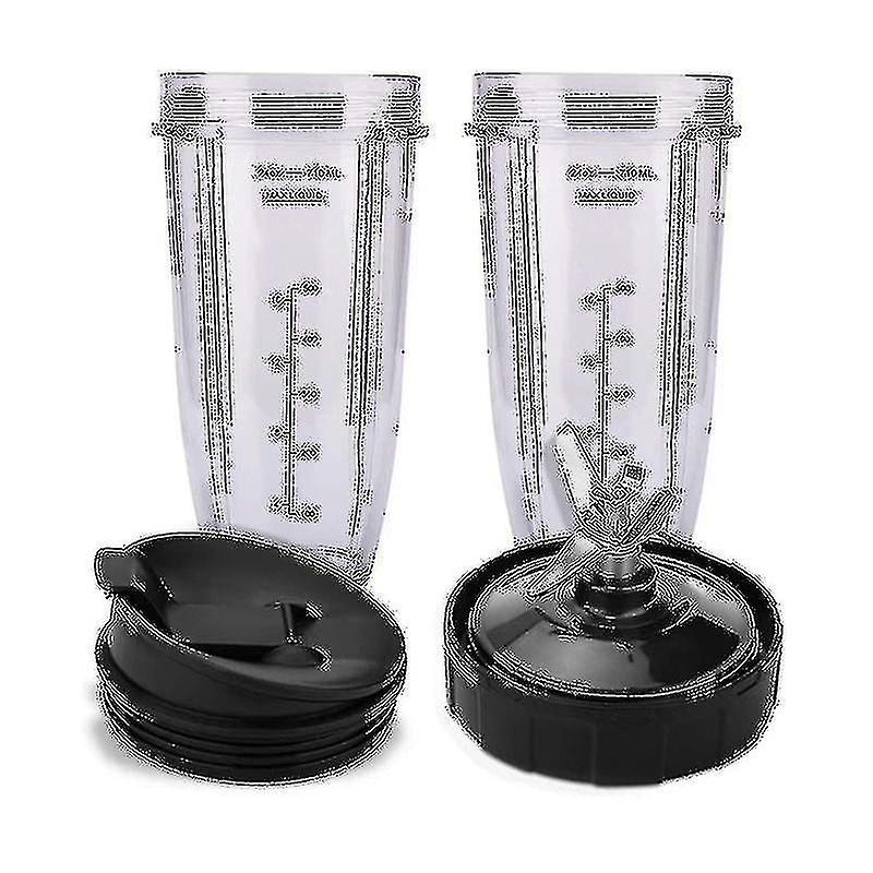 For Ninja 7 Fins Extractor Blades And 24oz Ninja Blender Cup With Lid