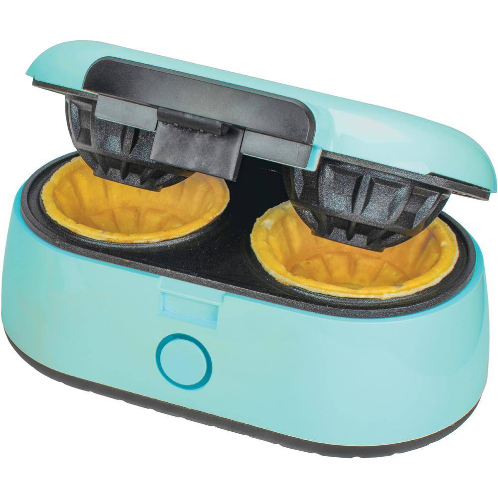 Brentwood Blue Double Waffle Bowl Maker TS-1402BL