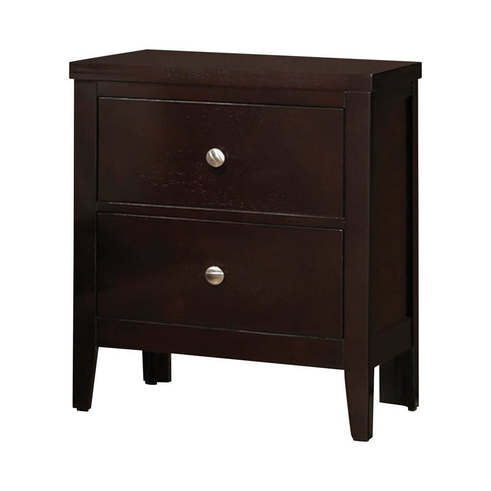 Coaster Furniture Carlton Cappuccino 2 drawer Wooden Nightstand