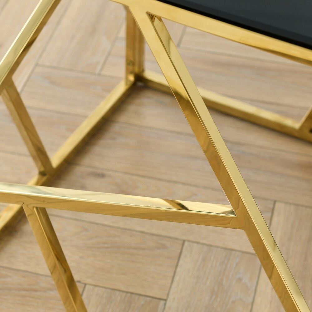 Modern Glass Console Table  55\