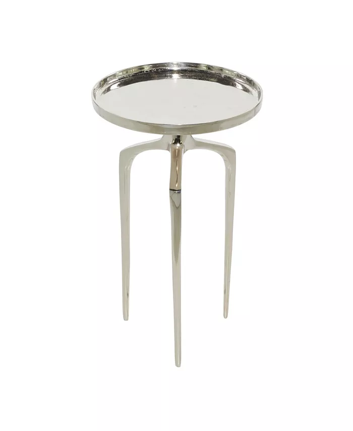 Rosemary Lane Contemporary Round Raised Edge Accent Table