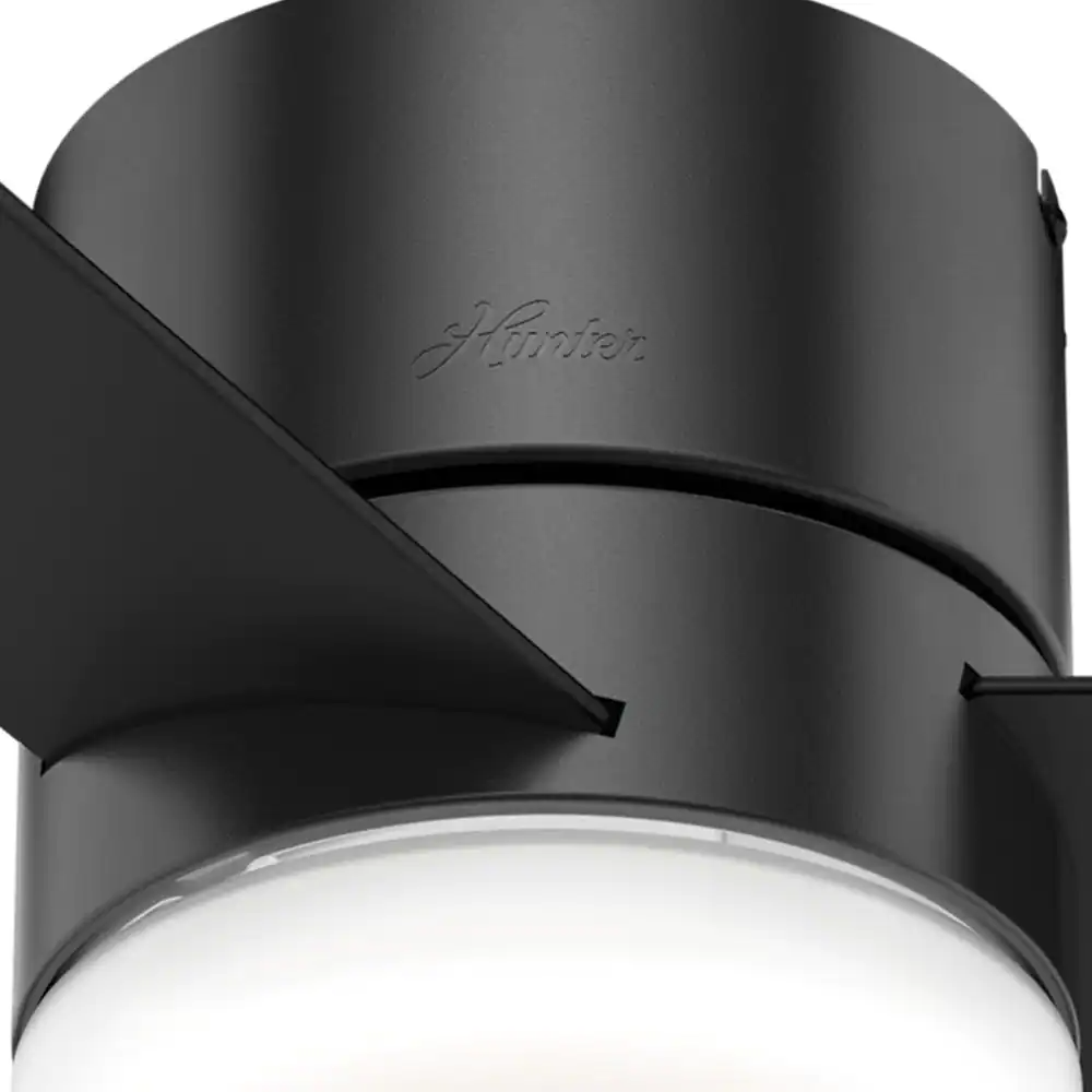 Minimus 44 in. Low Profile Integrated LED Indoor Matte Black Ceiling Fan Light