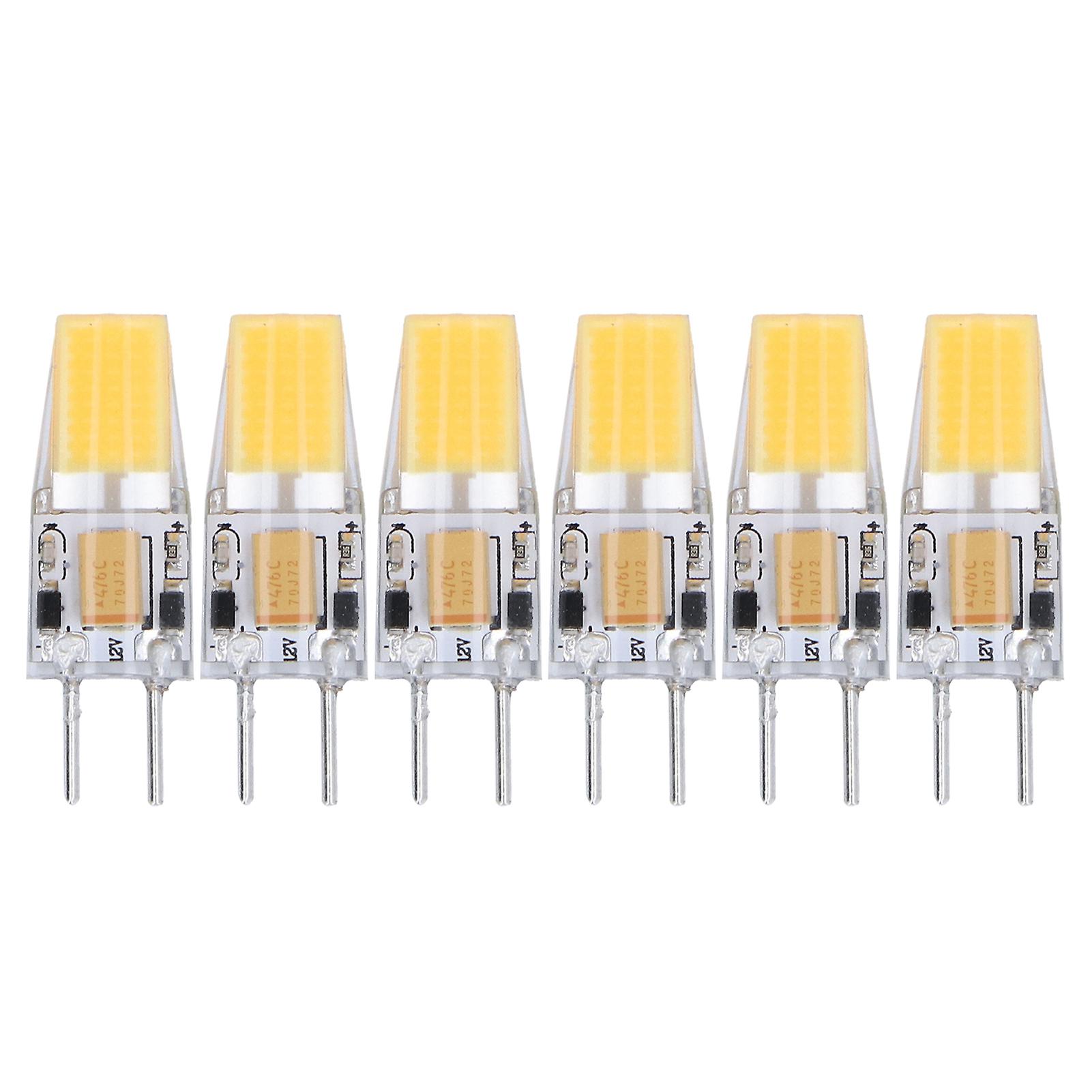 Silicone Led Light Bulb Gy6.35 Bulb 5w Ac Dc12v Cob Light  Energy Saving Bulb6 Pack