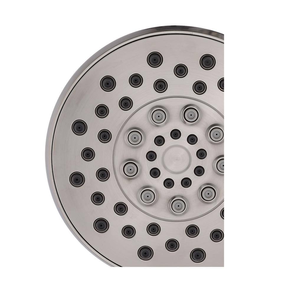 Glacier Bay 6-spray 5.51 in. Dual Shower Head and Handheld Shower Head in Brushed Nickel HD58302-0504