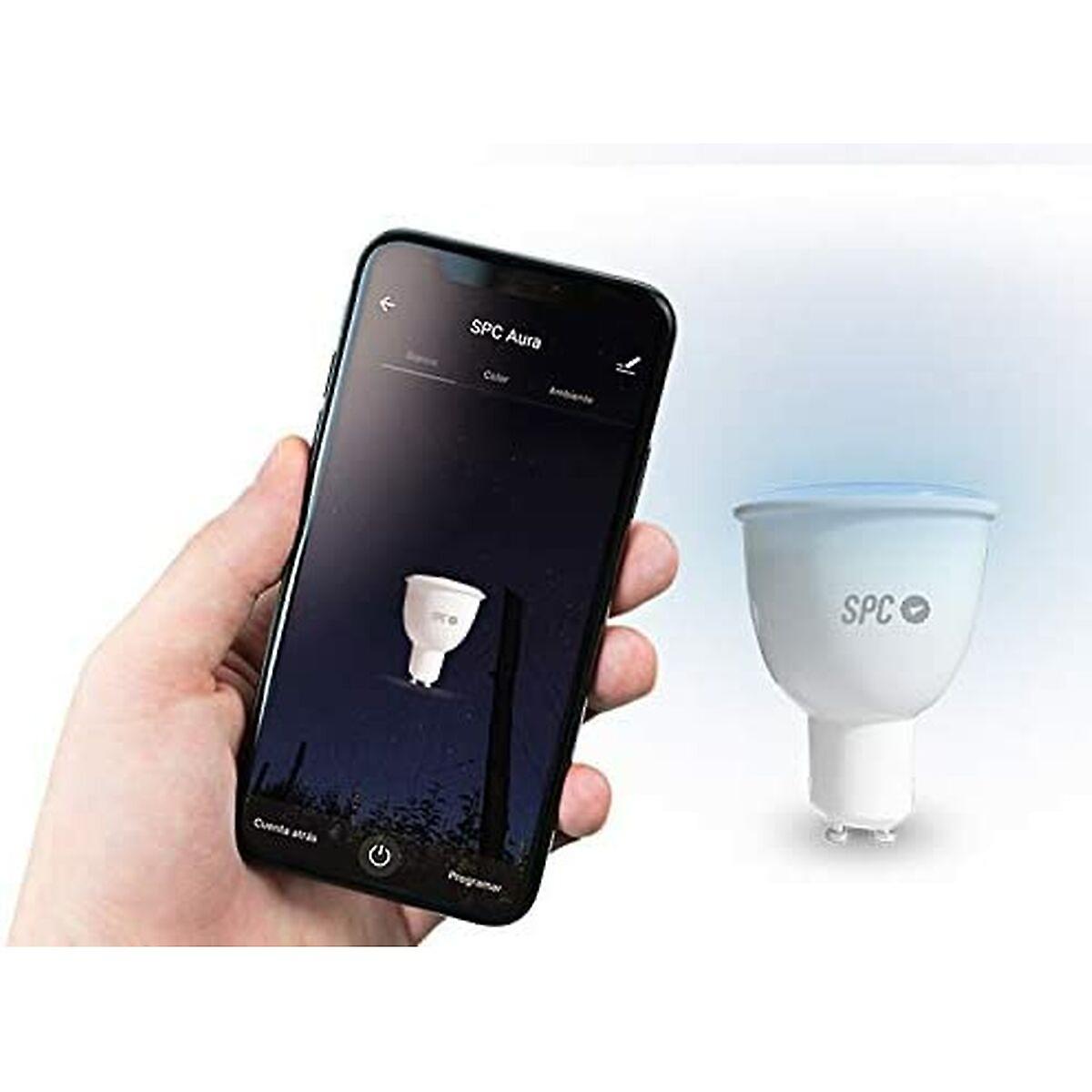 Smart Light bulb SPC AURA450 RGB GU10 WiFi 5，5W LED