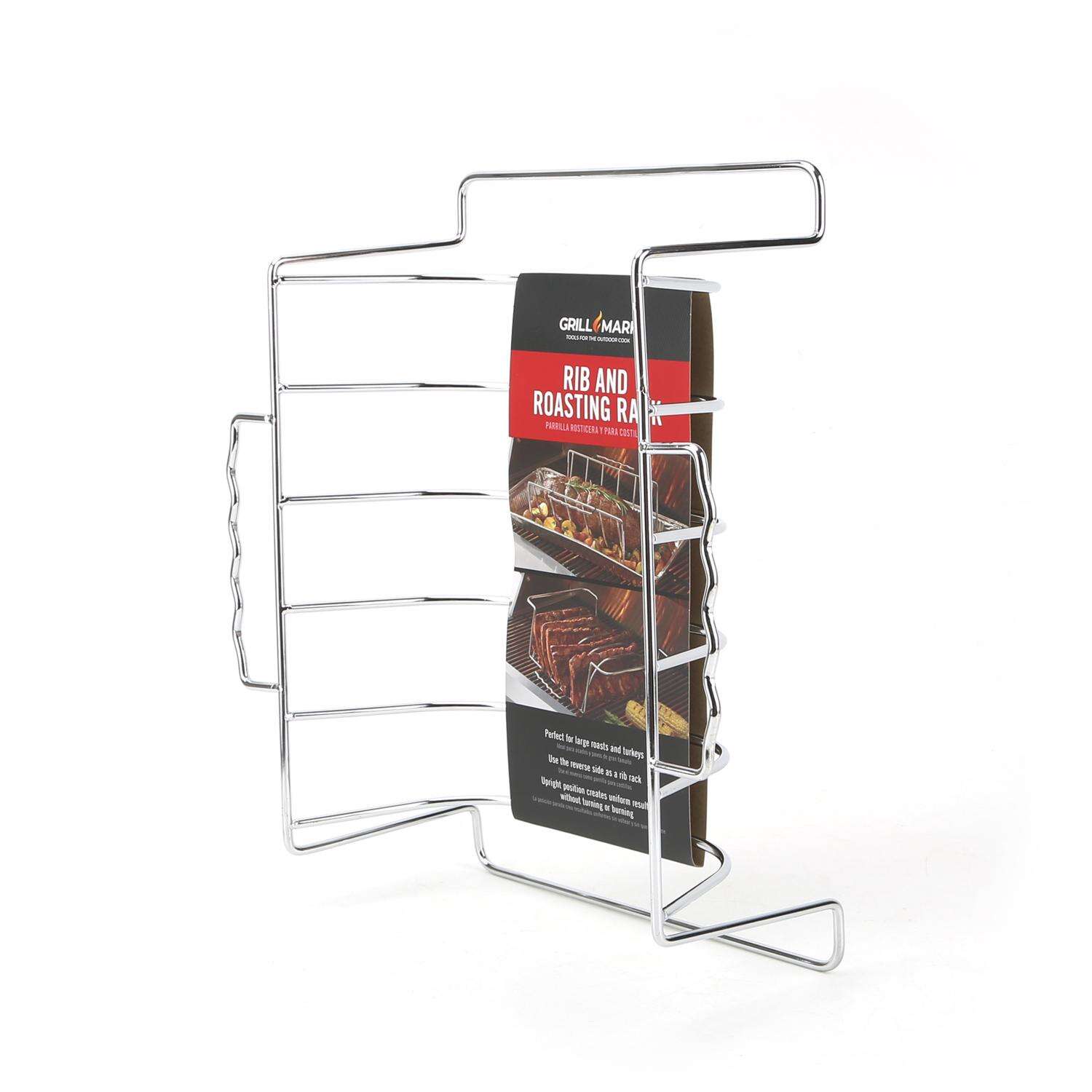 Grill Mark Steel Rib and Roast Rack 10 in. L X 4.75 in. W 1 pk