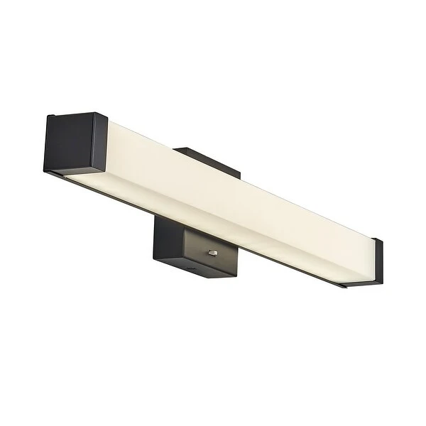 25 Inch LED BATHROOM VANITY LED LIGHT with Acrylic shade 25W Oril Rub Bronze