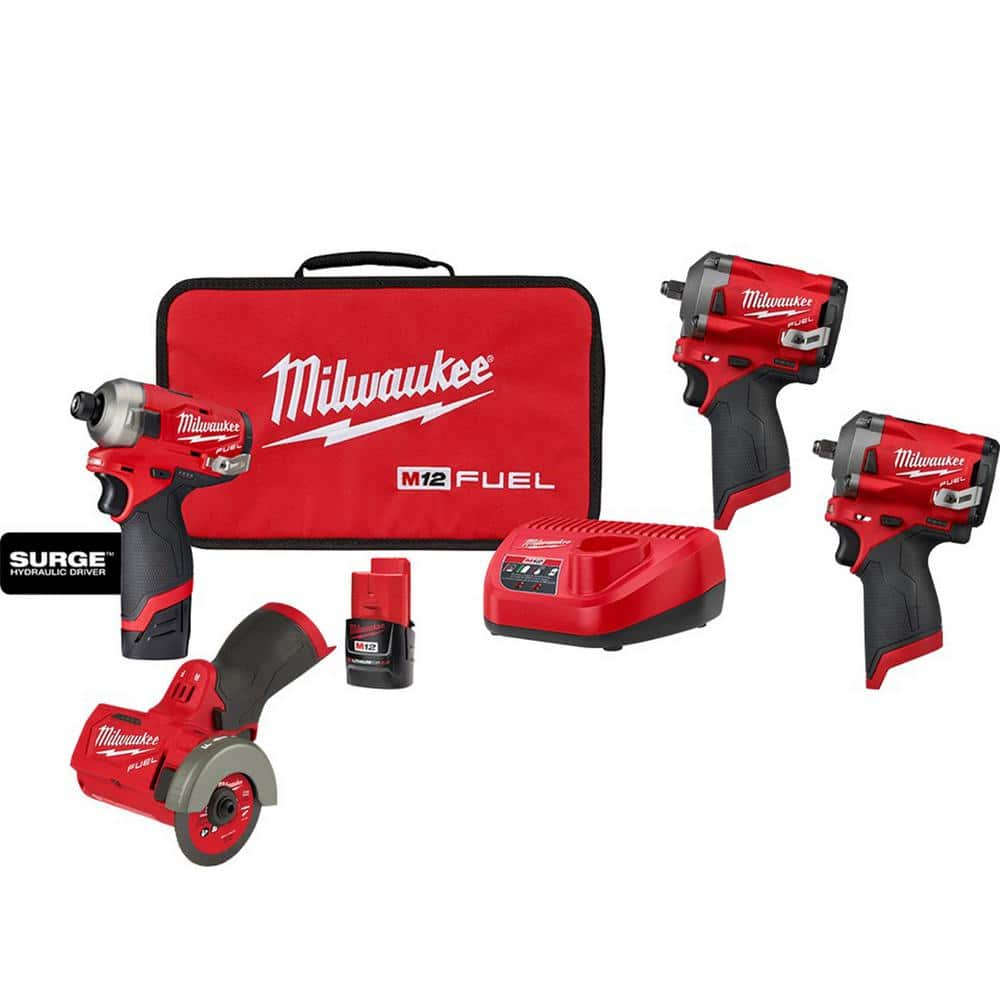 Milwaukee M12 FUEL SURGE 12V Li-Ion Brushless Cordless 1/4