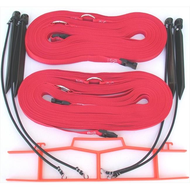 Home Court M817NARS 8 Meter Red 1-inch Non-adjustable Web Courtlines