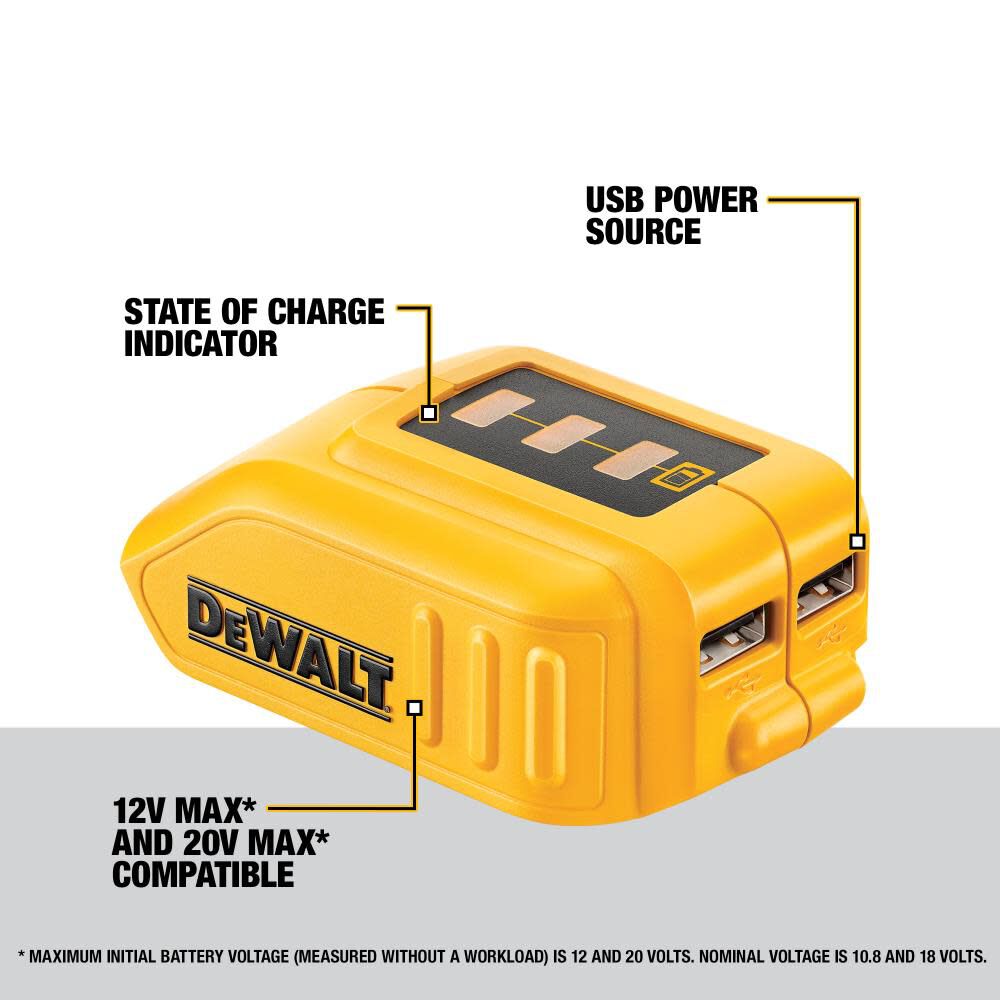 DEWALT 20-Volt Max Power Source Adapter DCB090 from DEWALT