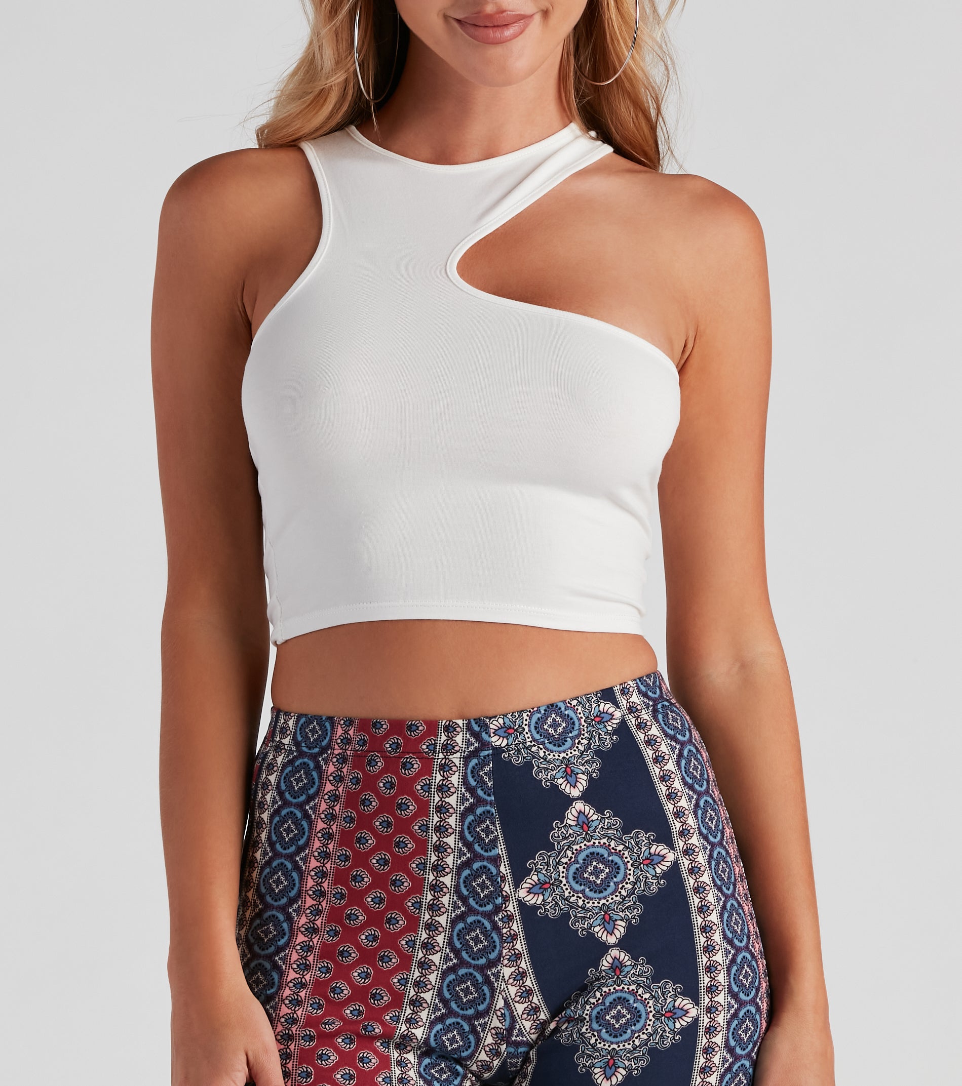 Everyday Trendsetter Cutout Crop Top