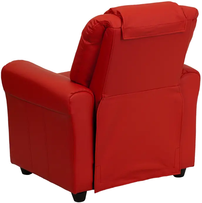 Mini Me Kids Red Recliner with Cup Holder