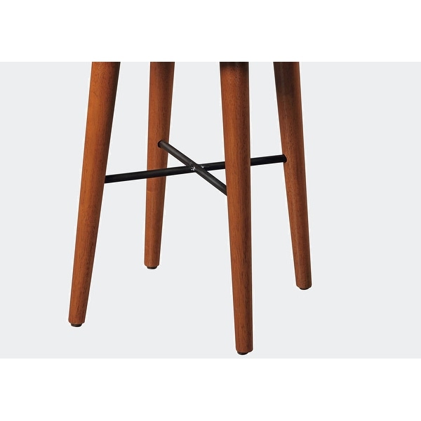 Walnut Finish 1pc Round End Table