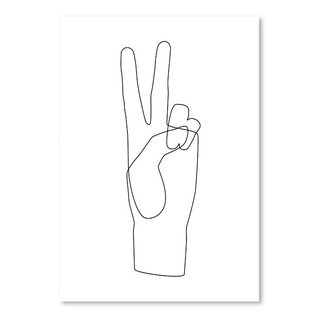 Americanflat Minimalist Peace By Explicit Design Poster Art Print