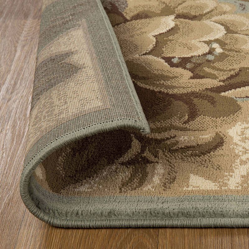 SUPERIOR Traditional Oversized Floral Border Power-Loomed Indoor Area Rug or Runner