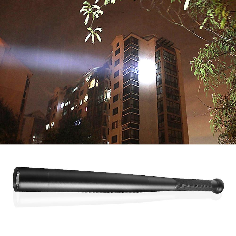 Outdoor High Bright Flashlight Baseball Bat Shape Torch for Patrol Camping Emergency 39cm