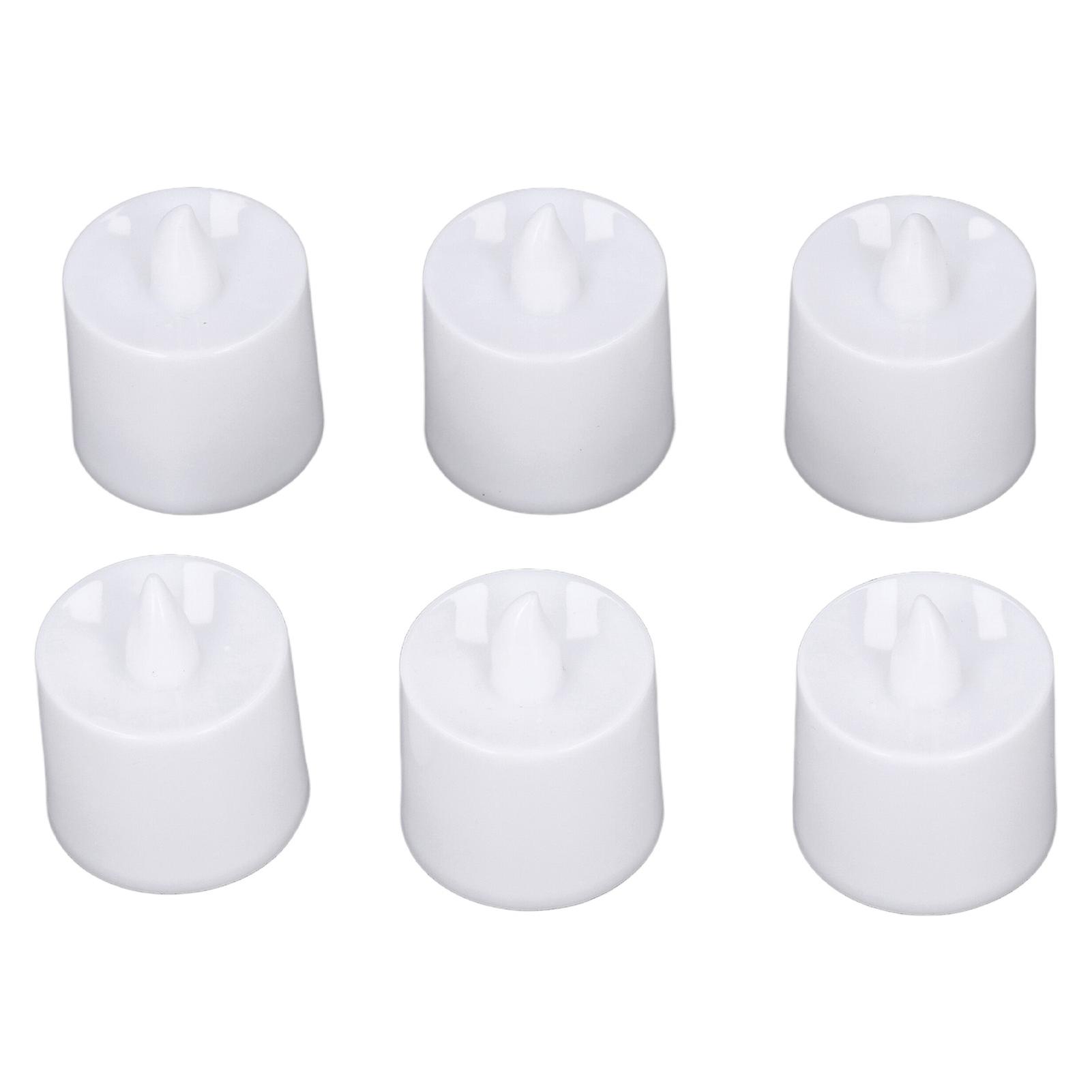 6pcs Heart Candle Light Heart Shaped Design Environmental Simple Operation Candle Light