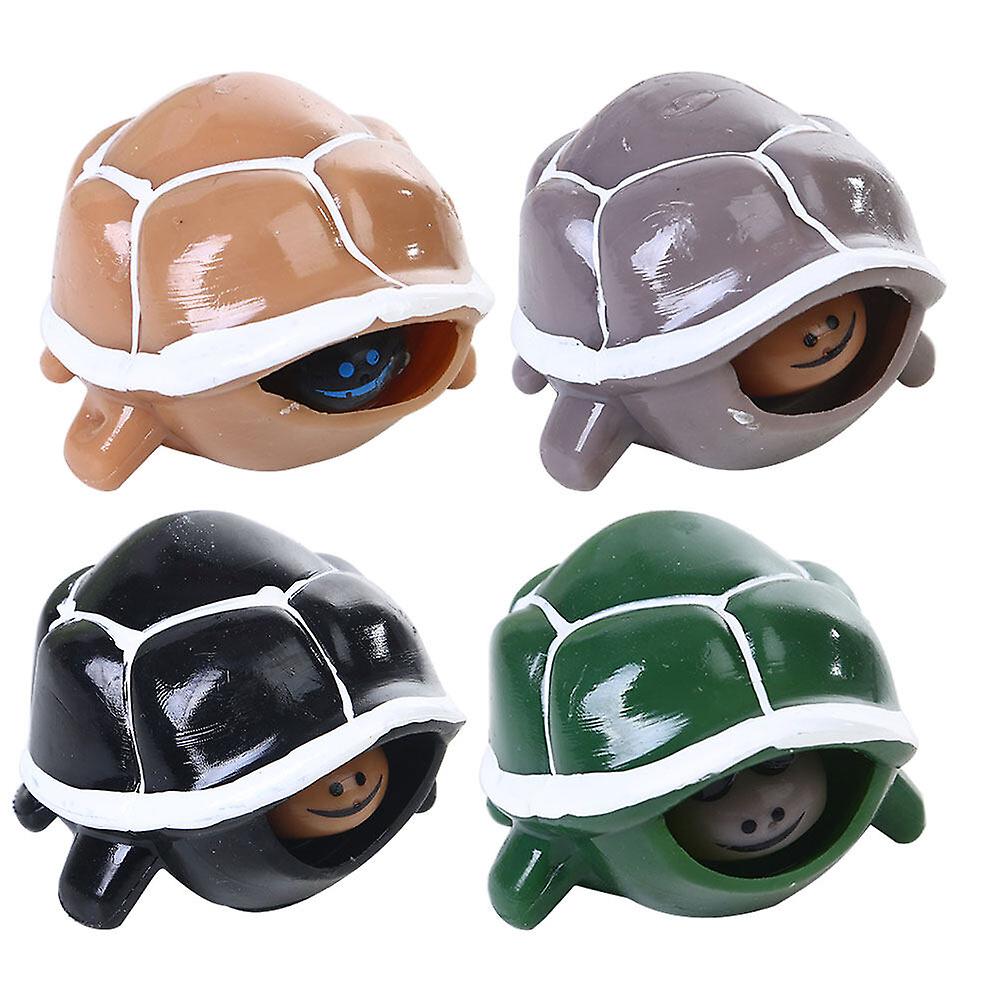 4pcs Squeeze Turtle Toy Children Squeeze Toy Autistic Children Toy Stress Plaything