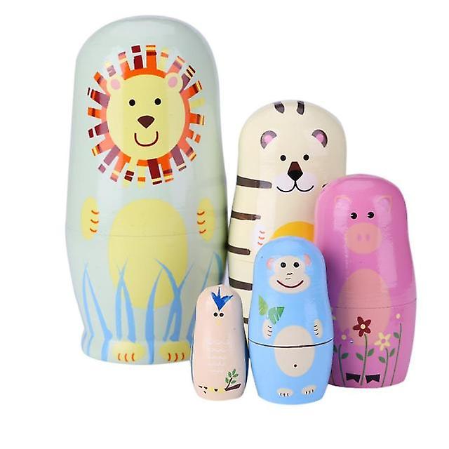 10Pcs/set lovely russian matryoshka dolls wood