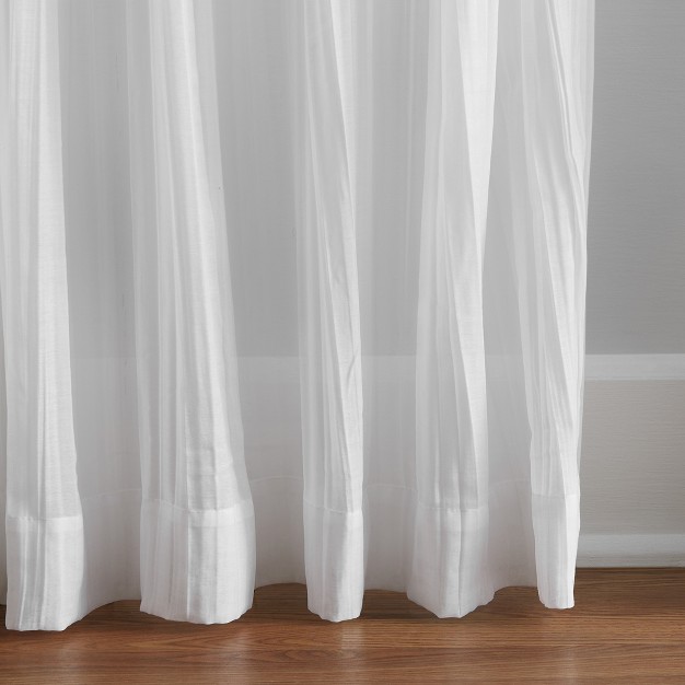 Jolie Semi sheer Tie Top Single Window Curtain Panel Elrene Home Fashions