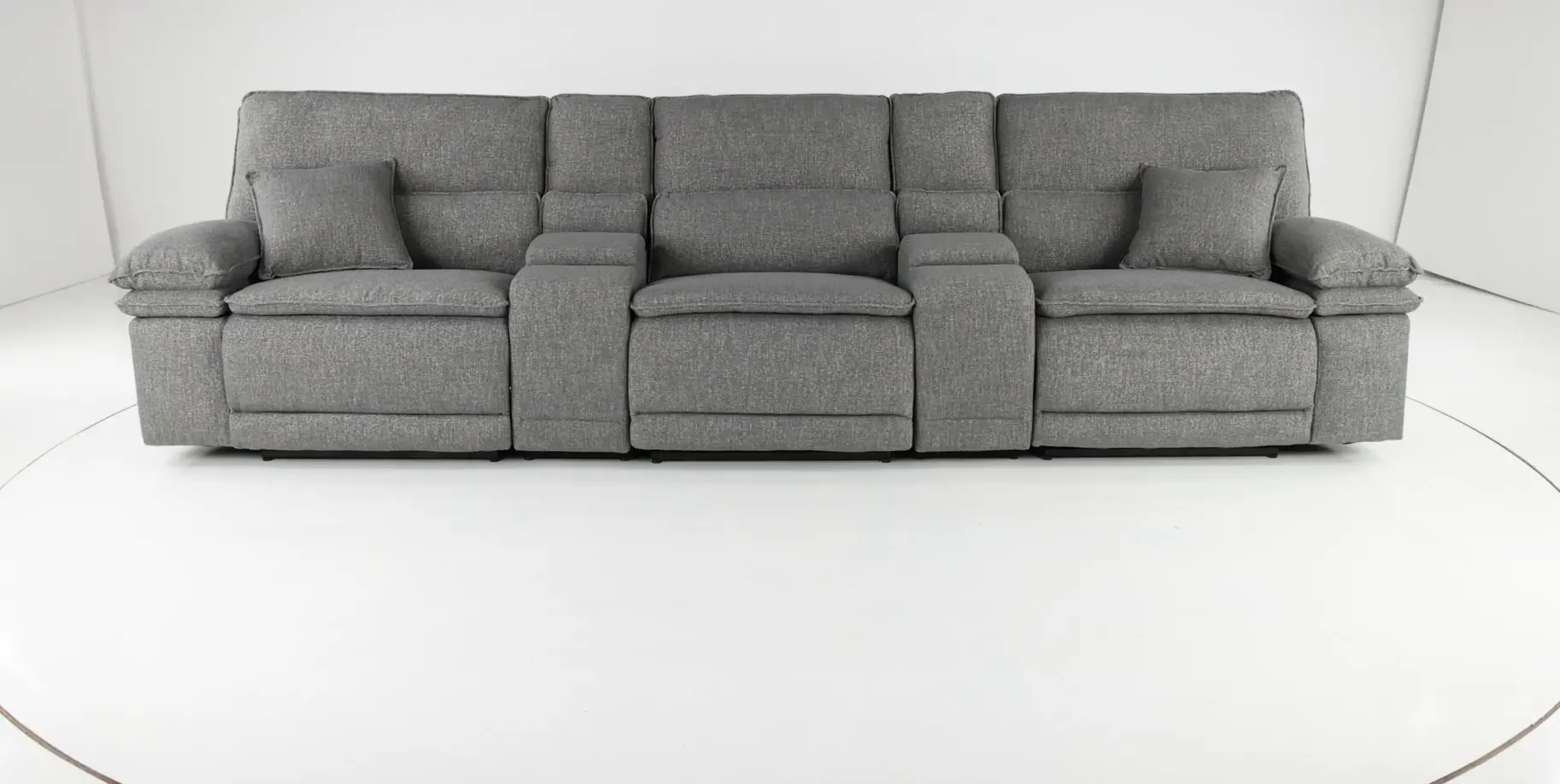 Merino Charcoal Gray 5 Piece Power Reclining Sofa