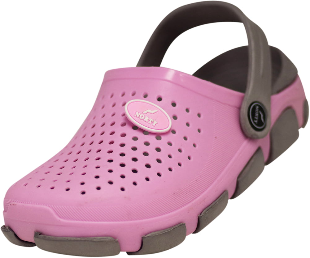 NORTY Girls Comfort Clogs Child Female Mules Beach Sandals Pink