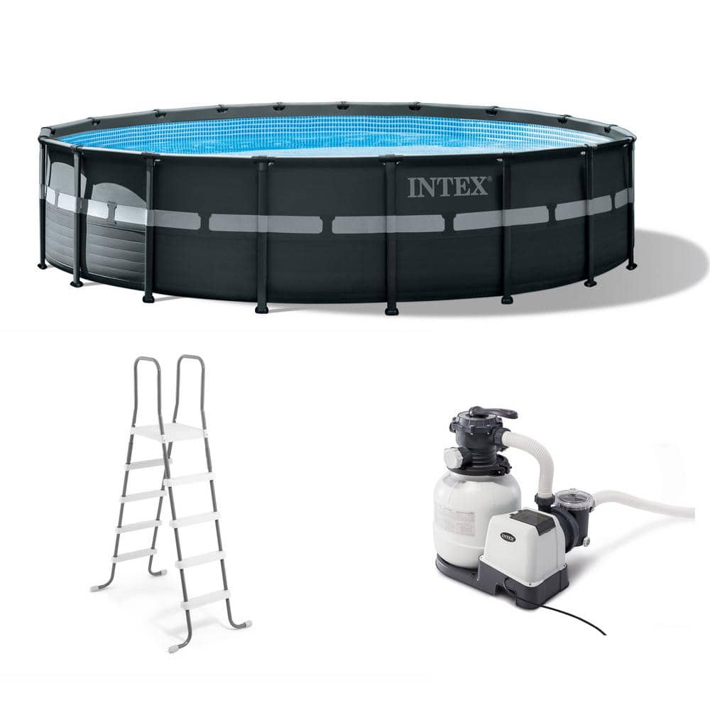 INTEX 18 ft. x 52 in. Ultra XTR Above Ground Pool Set w/Pump Bundle w/Cleaner Robot