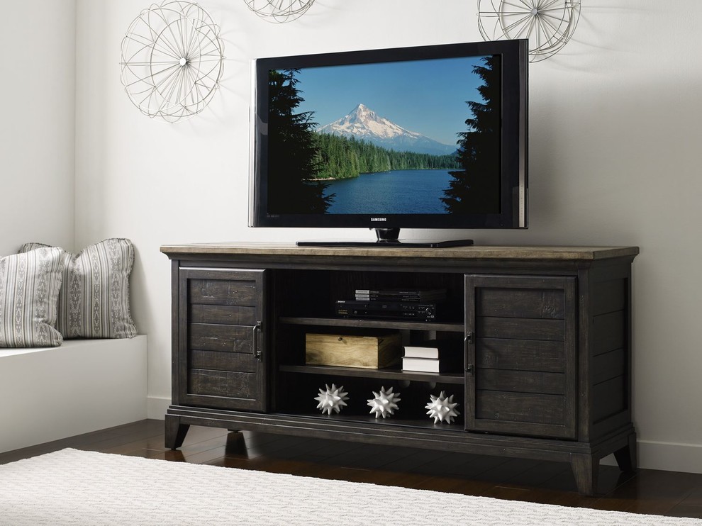 Kincaid Furniture Plank Road Arden Entertainment Console   Farmhouse   Entertainment Centers And Tv Stands   by Unlimited Furniture Group  Houzz