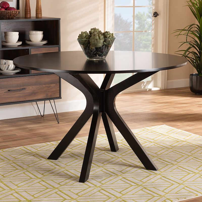 Baxton Studio Kenji Dark Brown Dining Table