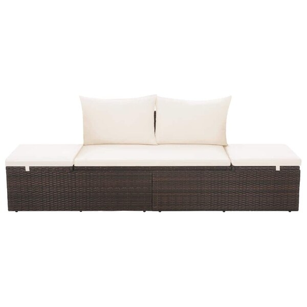 vidaXL Patio Bed Brown 76.8