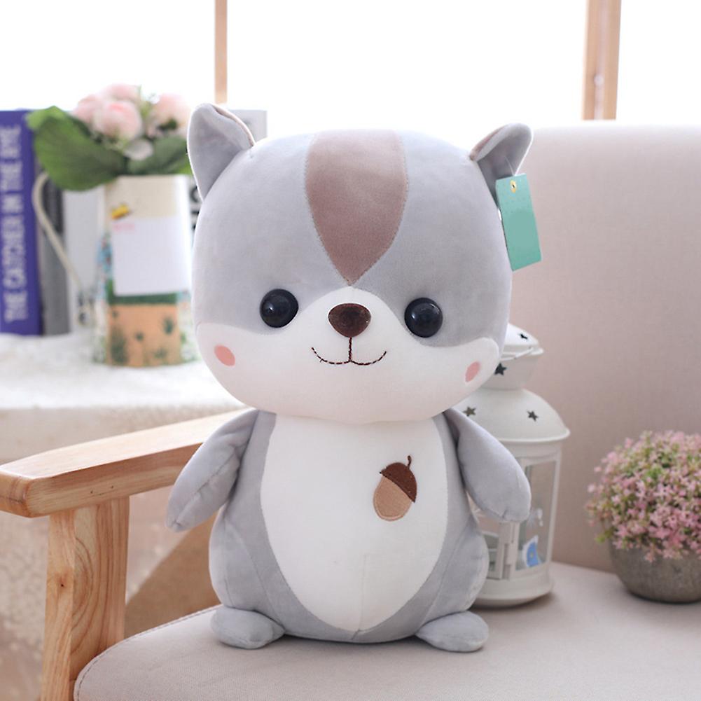 Squirrel Plush Toy Ornament Cute Animal Soft Fluffy Pillow Cushion For Baby Girl Boy Kids Christmas Halloween Decoration Birthday Gift Brown Height 40