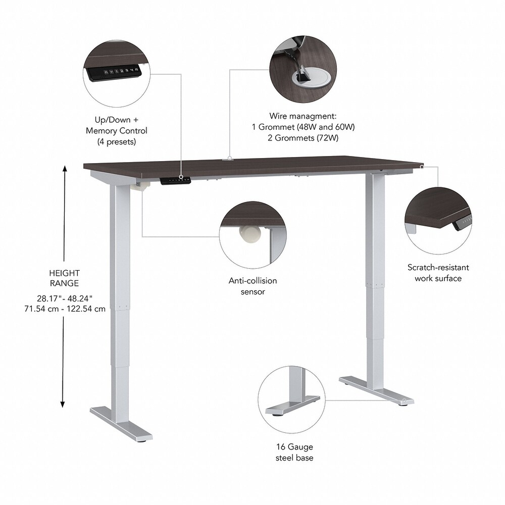 Move 40 72W x 30D Adjustable Standing Desk by Bush Business Furniture