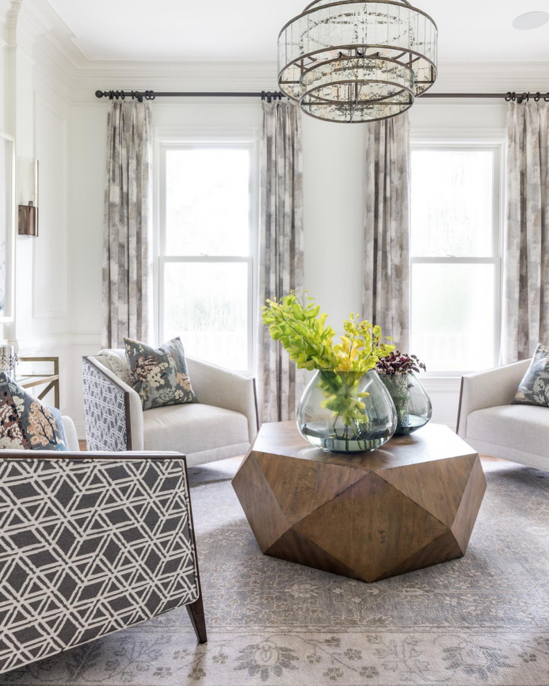 Faceted Large Round Light Wood Coffee Table Modern Geometric Block Solid   Rustic   Coffee Tables   by My Swanky Home  Houzz