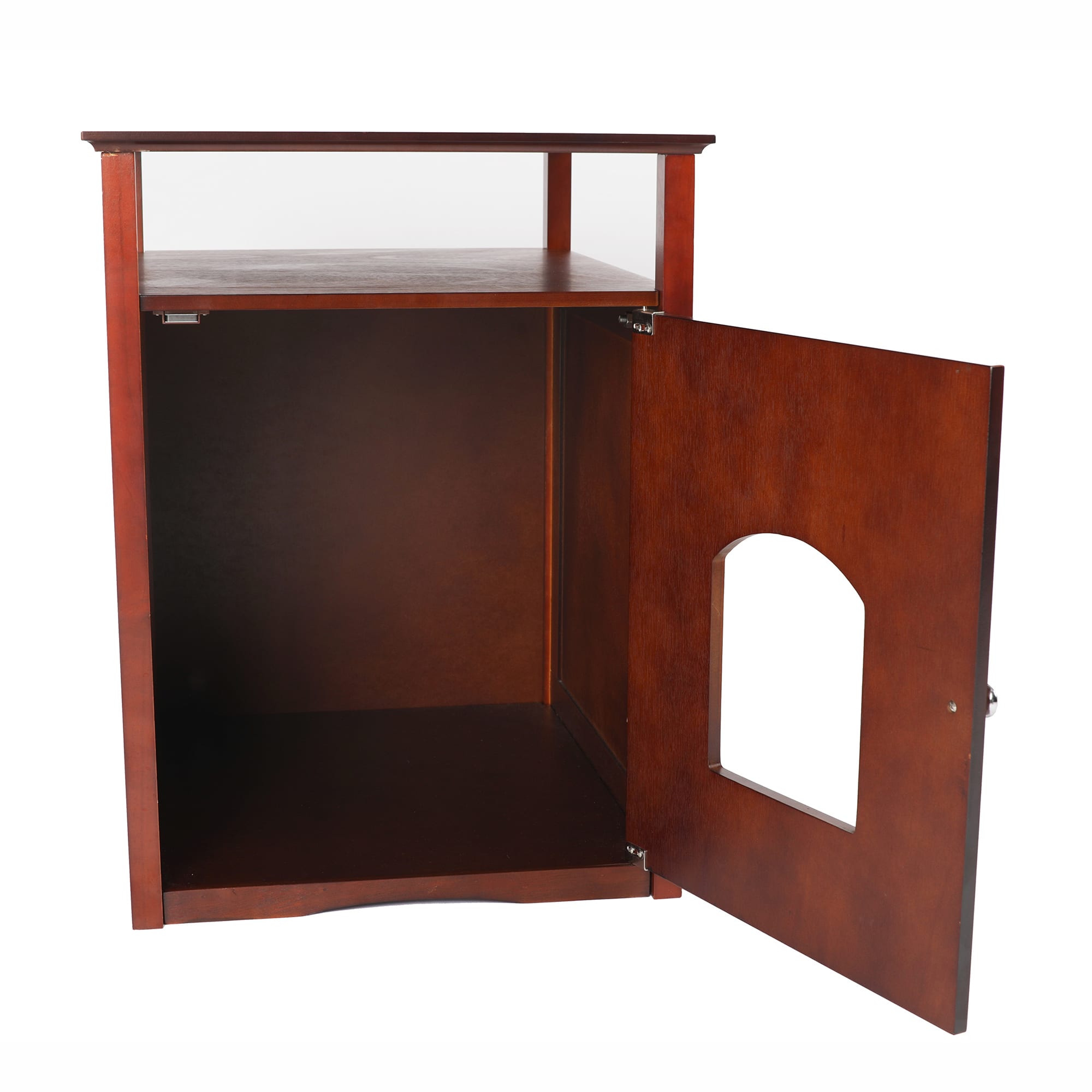 Zoovilla Cat Washroom-Night Stand  Pet House in Walnut