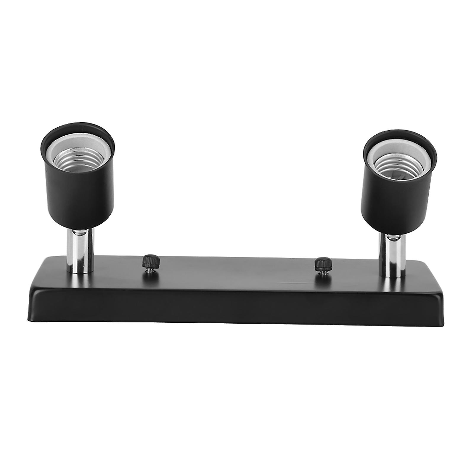 Elegant E27 Lamp Holder with Rectangular Turning Base DIY Accessories for Ceiling Wall LampBlack