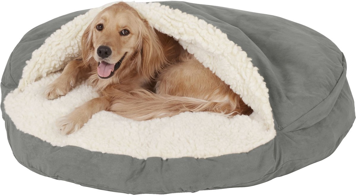 Snoozer Pet Products Luxury Cozy Cave Covered Cat and Dog Bed w/Removable Cover