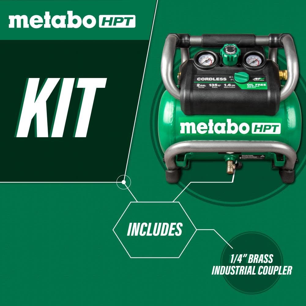 Metabo HPT 36V MultiVolt 2 Gallon Cordless Compressor EC36DAQ4M from Metabo HPT