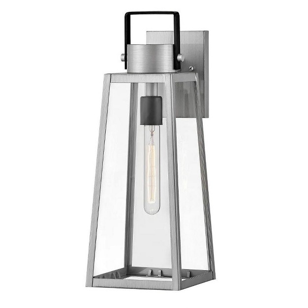 Lark Hugh 1 Light Lantern Antique Brushed Aluminum black