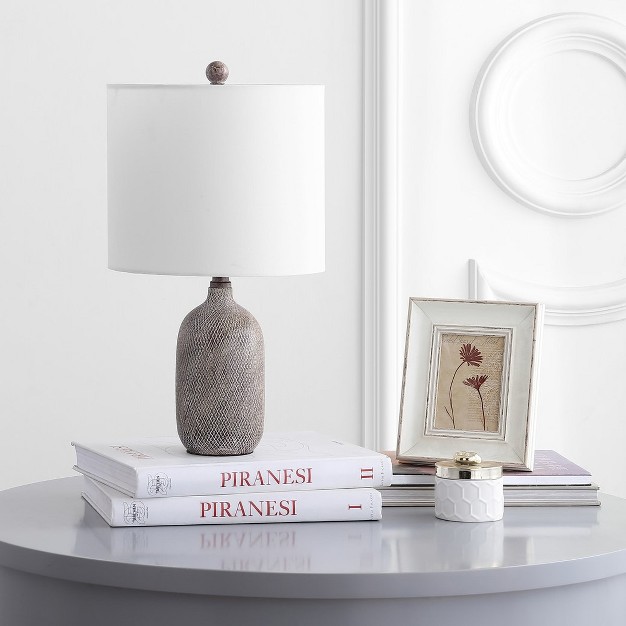 Alvaro Table Lamp Grey Wash Safavieh