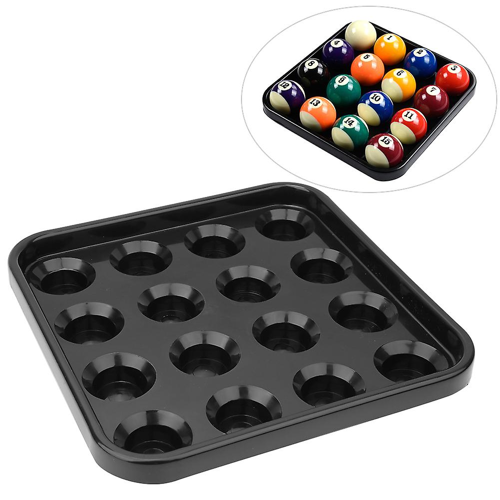 Billiard Ball Storage Tray Holds 16 Balls Pool Accessory For Billiards Parlor Black