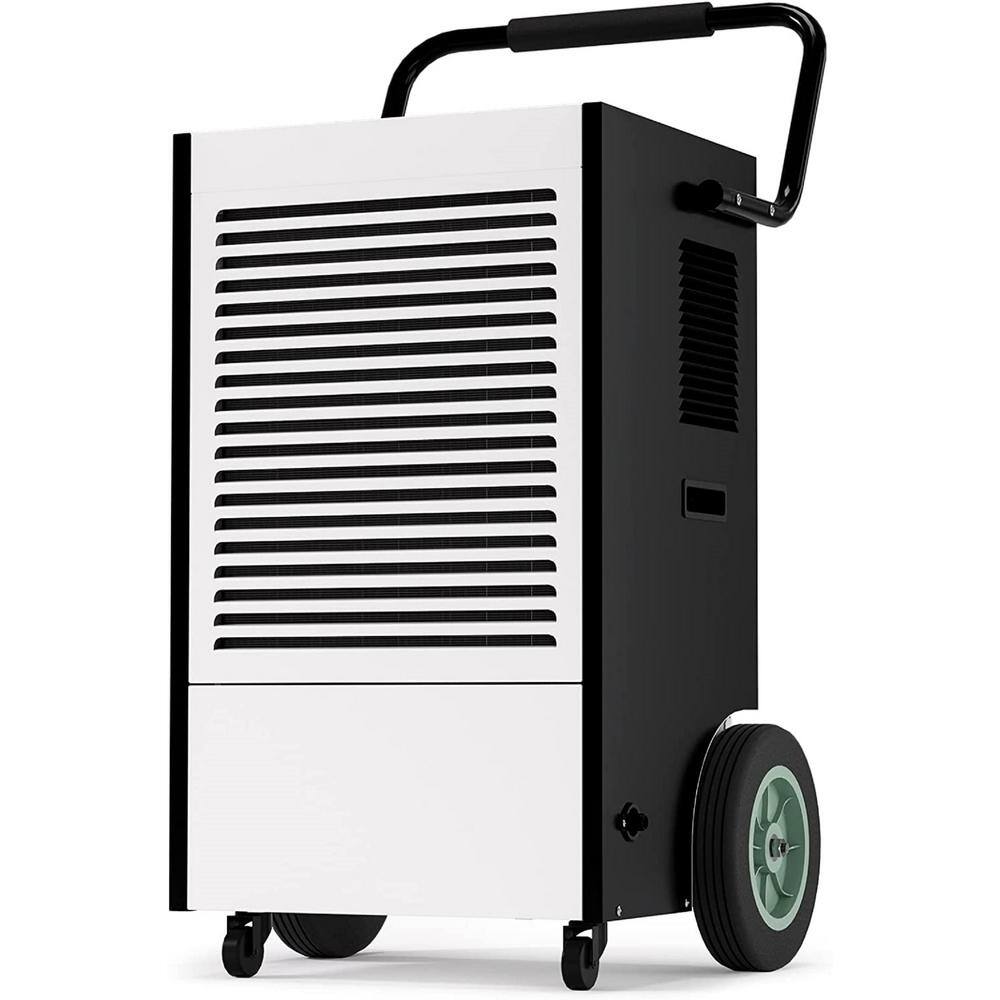 225 pt. 4000 sq. ft. Commercial Dehumidifiers in Black for Basement Garage Warehouse with Handles and Wheels W-SPU-82